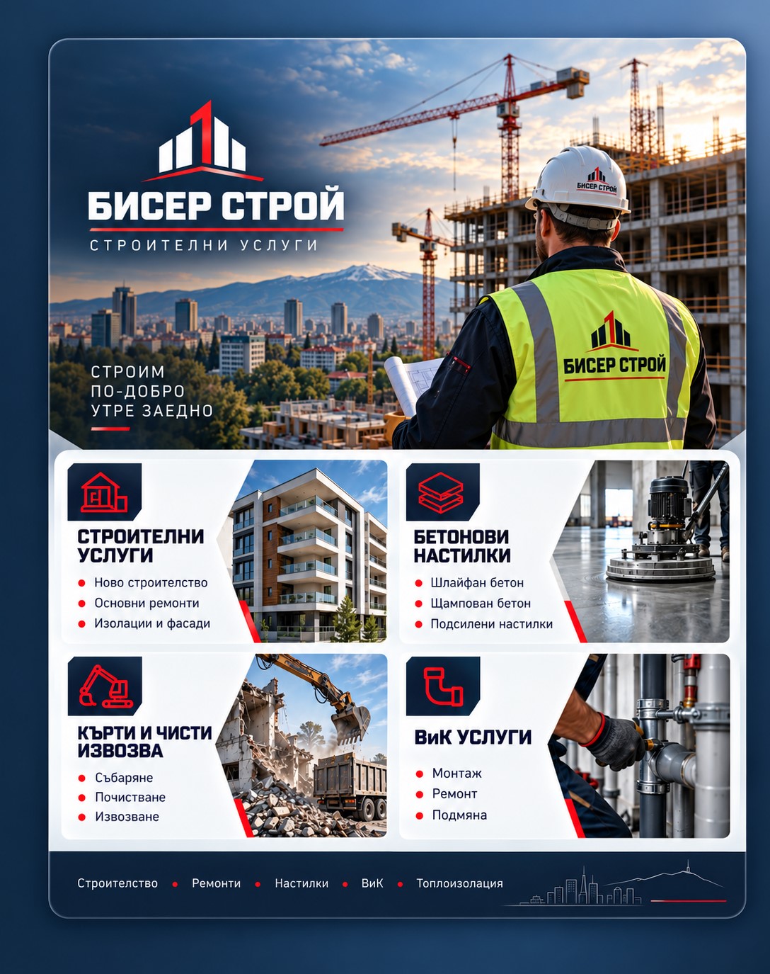 Строителна фирма в София - Biser Stroy Group